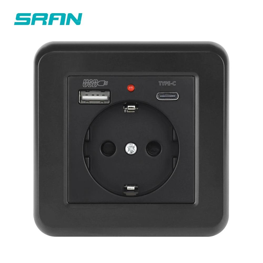SRAN EU   , 16A, 82mm öƽ г ܼƮ, USB  C Ÿ 5V 2A  Ʈ 